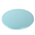 Cake Board baby blue 25 cm diameter, 12 mm thick
