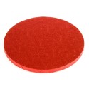 Planche - rouge ronde, dia. 25 cm, épaisseur 1,2 cm