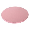 Kuchenplatte rund pink, 25 cm, 12 mm dick