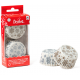 Caissettes à cupcakes flocons or & argent, 36 pièces