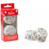 Caissettes à cupcakes flocons or & argent, 36 pièces