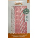 Decora - Paper Straw pink mix, 80 pieces