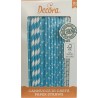 Decora - Strohhalm aus Papier Blau mix, 80 Stück