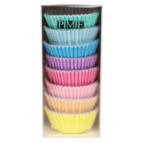 Baking Cups Pastel colours, 100 pieces