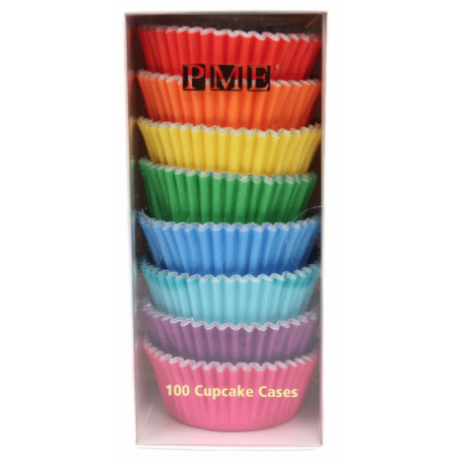 Baking Cups bright colours, 100 pieces