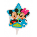 Candle Mickey & Minnie, 7.5 cm