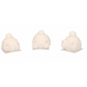 Funcakes - Décorations en sucre cul de lapins 3D, 3 pièces