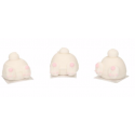 Funcakes - Décorations en sucre cul de lapins 3D, 3 pièces