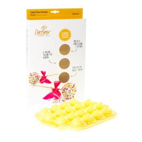 Decora - Moule à cake pops en silicone, 18 cavités