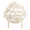 ScrapCooking - Torte topper "Joyeux Anniversaire", Holz