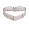 Decora - Tart shape perforated heart, 18 x 16 x 3.5 H CM