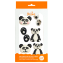 Decora Sugar decoration Panda, 6 pieces