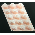 Silikomart - Moule en silicone petites roses, 15 cavités