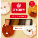 Renshaw - Sugar paste color multipack natural, 5x 100g
