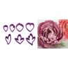 Decora - Ausstechformen Pfingstrose, 7er Set