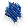 Bougies bleu marine pailletées, 12 pièces