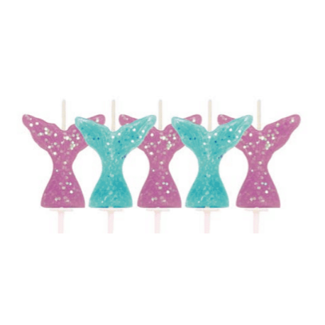 Candle Set mermaid tail, set of 5