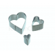 KitchenCraft - Heart fondant cutters, set of 3