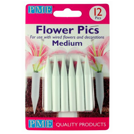 PME - Blumen spikes, medium, 12 Stück