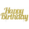 AH - Kuchetopper Topper Happy Birthday gold Glitter