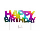 AH - Topper Happy Birthday rainbow foil