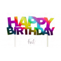 AH - Kuchetopper Topper Happy Birthday Regenbogen