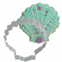 Cookie Cutter Sea Shell white, 7.5 cm