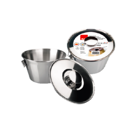 Ibili - Backform Pudding mit Deckel, 18 cm