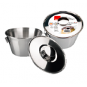 Ibili - Moule à flan avec couvercle, 18 cm