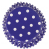 Baking Cups white polka on blue, 30 pieces