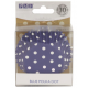 Baking Cups white polka on blue, 30 pieces