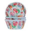 Baking Cups white mermaid, 50 pieces
