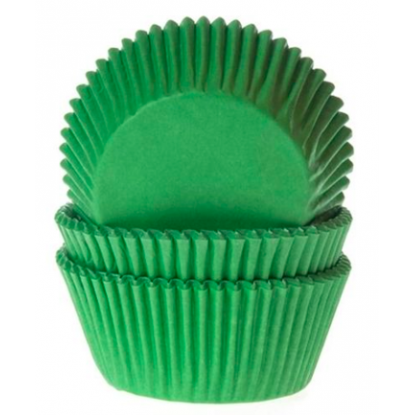 Caissettes à cupcakes vert gazon, 50 pièces