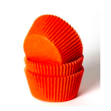 Cupcake Förmchen orange, 50 Stück