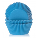 Cupcake Förmchen cyan blau, 50 Stück