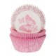 Caissettes à cupcakes papillon rose, 50 pièces