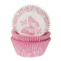 Baking Cups pink butterfly, 50 pieces