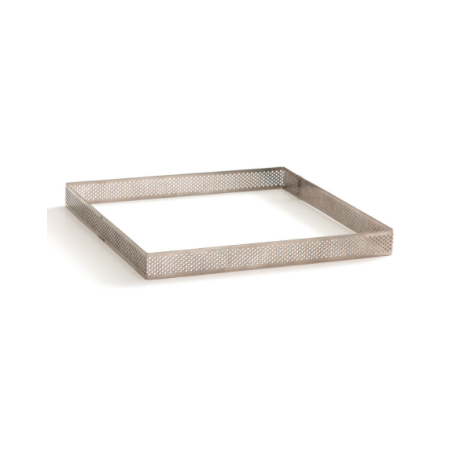 Decora - Tart shape perforated square, 20 X 20 X 2 H CM