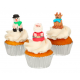Funcakes - Sugar decoration 3D Christmas Figures, 3 pieces