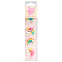 Baked with love - Icing Decorations unicorn & rainbow, 12 pieces