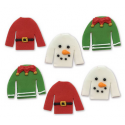 AH -  Icing Decorations Christmas jumpers, 6 pieces