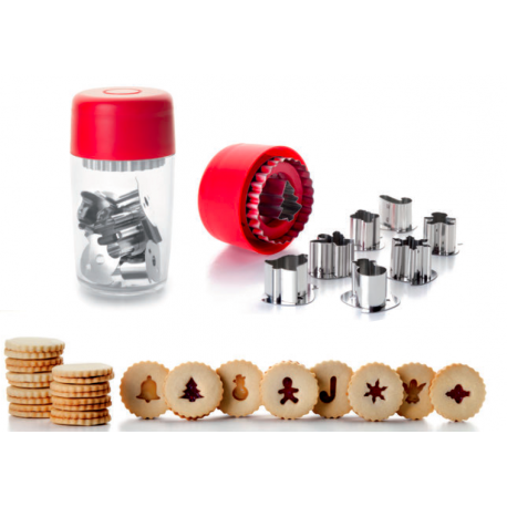 Ibili - Linzer Cookie Cutter Set, Christmas