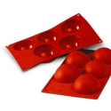Silikomart - Moule en silicone hémisphère, 8 cm