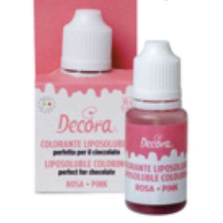 Decora - fat-soluble edible color pink, 15 g