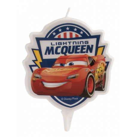 Bougie Cars Flash McQueen, 7.5 cm