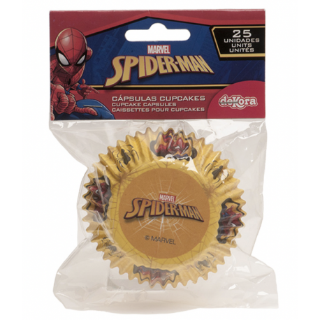 Caissettes à cupcakes Spiderman, 25 pièces