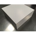 Boîte à gâteau blanche, 23 x 23 x 10 cm