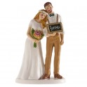 Figurine mariés Londres, 16 cm