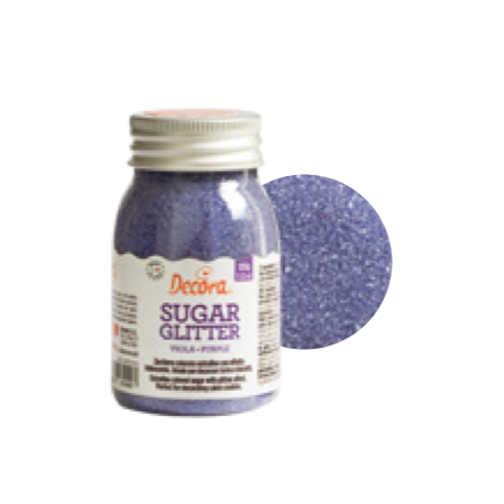 Decora Sugar purple (sanding sugar), 100 g