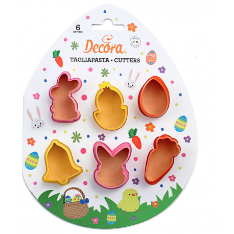 Decora - Cookie Cutter Easter mini, 6 pieces